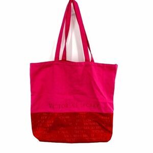 VICTORIAS SECRET Pink Canvas Tote Bag